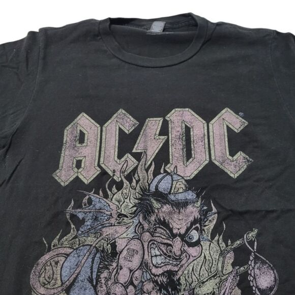 AC DC Shirt Size Small AC DC Band Tee Rock & Roll Tee AC DC Graphic Print Shirt - Picture 3 of 7